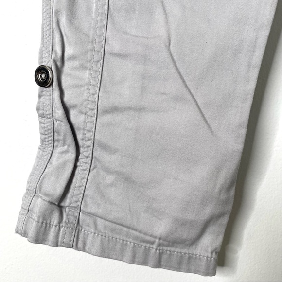 WHBM Grey Crop Leg Cargo Utility Pants - Picture 2 of 11